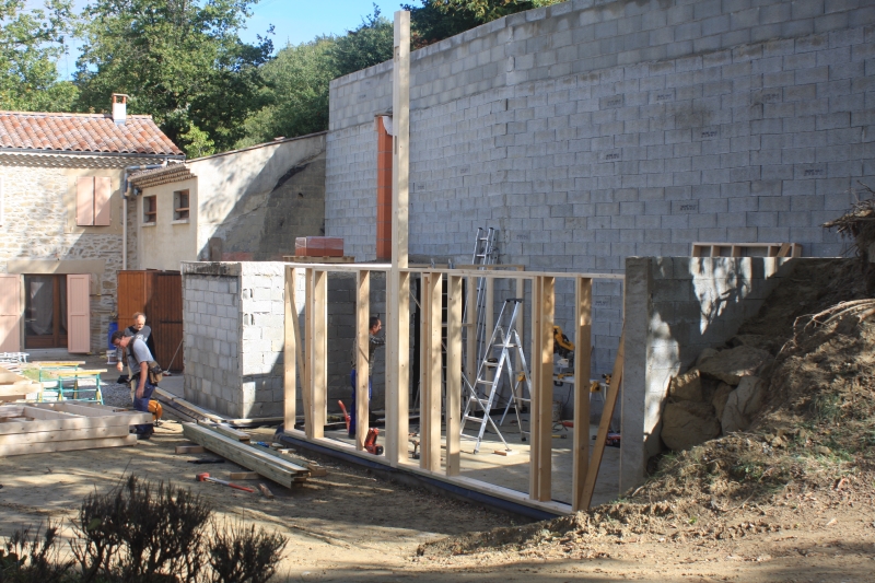 Extension de maison pour Gîte en ossature bois - Ardèche