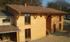 Extension de maison pour Gîte en ossature bois - Ardèche