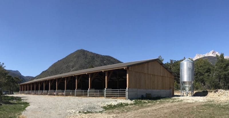 Construction d'un hangar agricole à la ferme du Lauzon