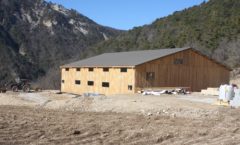 Construction d'un hangar agricole en ossature bois - ferme de Beaumugnes