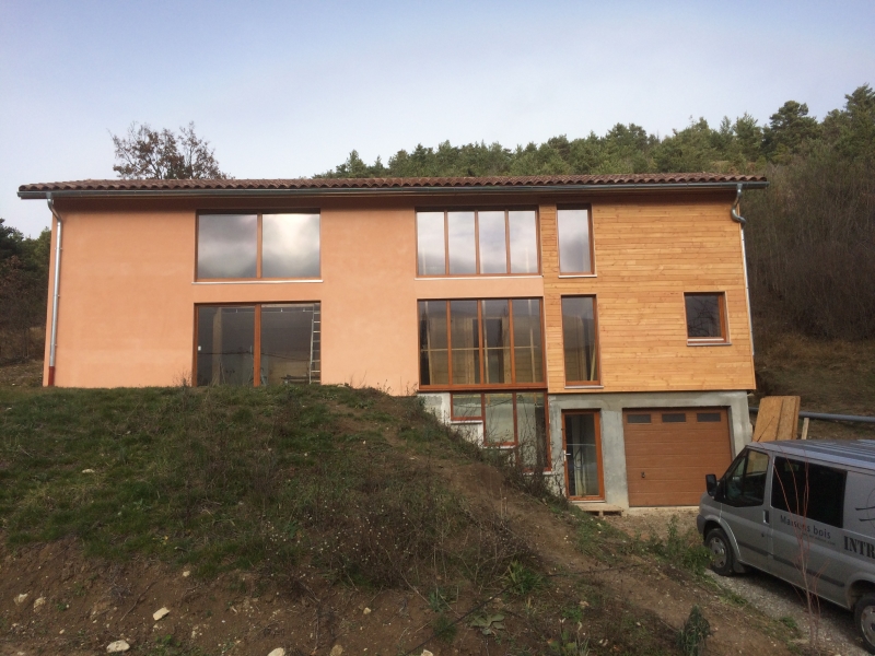 Construction d'une maison en ossature bois à la Faurie - FIN
