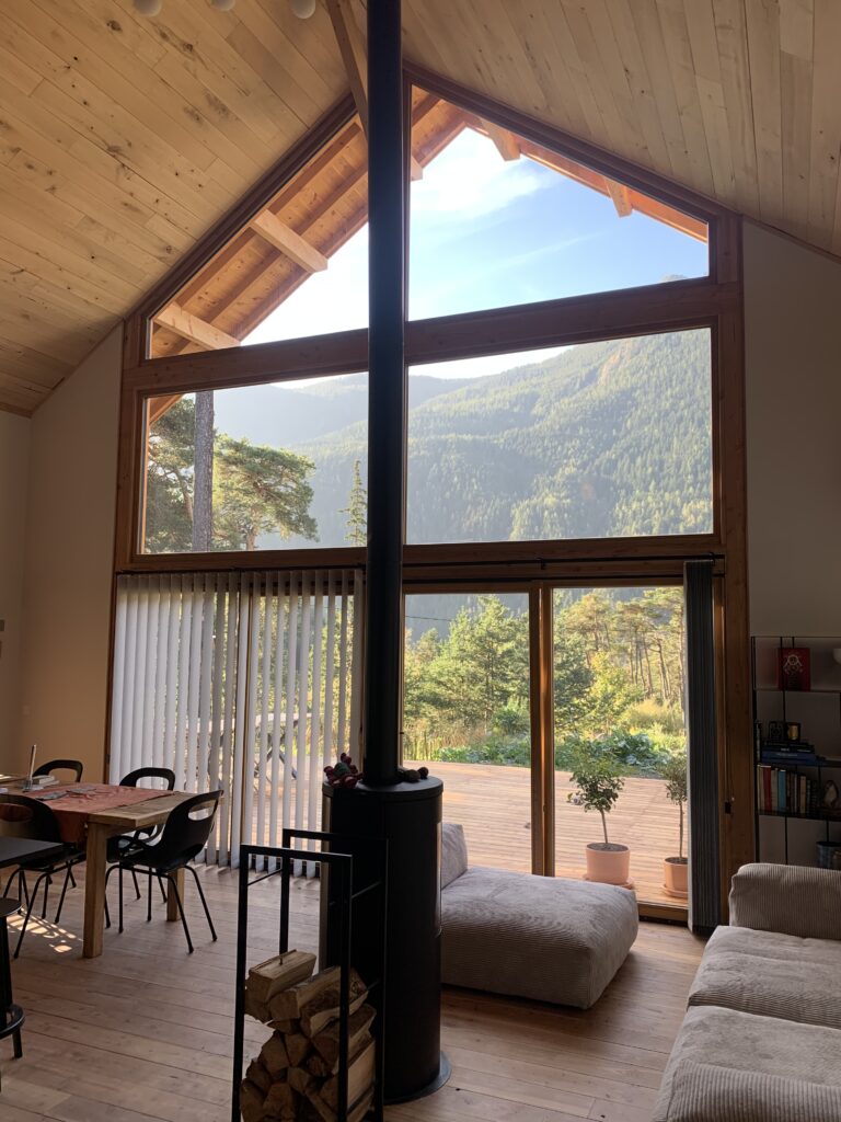 Intérieur maison ossature bois