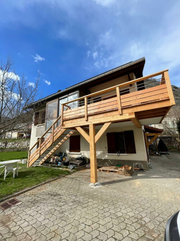 balustrade en tubes inox - Intradosse - Hautes-Alpes Gap