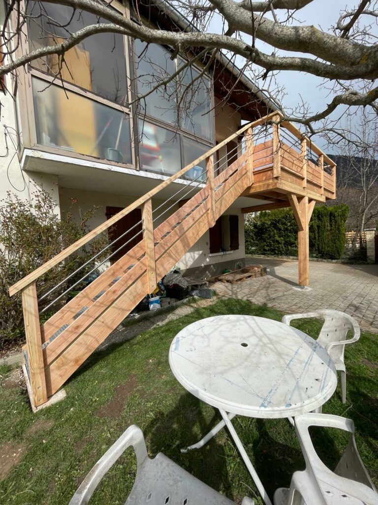 balustrade en tubes inox - Intradosse - Hautes-Alpes Gap